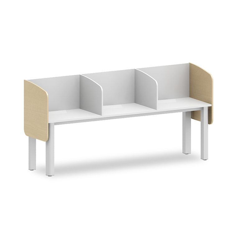 칸막이 열람대 3인